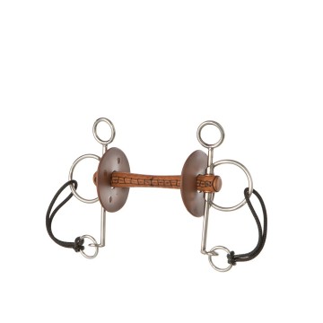 10227 - Pelham nylon strap Beris Leer, Lange scharen (7,5 cm)