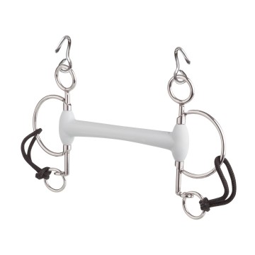 10249C - Pelham busstang kinketting haakje Beris Kunststof, Korte scharen (5 cm)