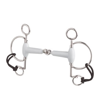 10249G - Pelham enkelgebroken nylon strap Beris Kunststof, Korte scharen (5 cm)