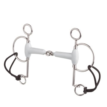 10249G - Pelham enkelgebroken nylon strap Beris Kunststof, Lange scharen (7,5 cm)