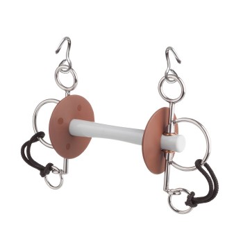 10289C - Pelham comfort stang kinketting haakje Beris Kunststof, Korte scharen (5 cm)