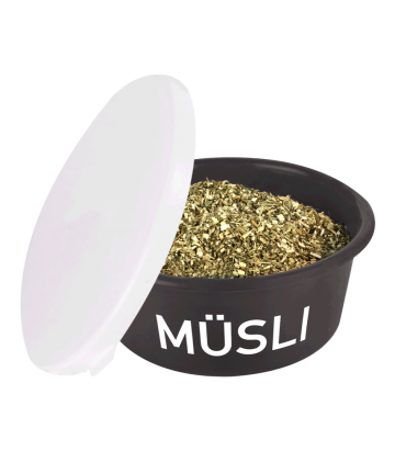 Muesli kom met deksel, Grijs